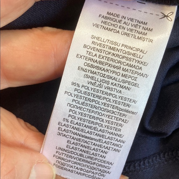 Lauren Ralph Lauren Navy Patterned Dress - Picture 15 of 16